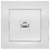 Розетка СП UNIVersal компьютерная, Бриллиант 1 мест., СП, 1А, RJ45, белая (10шт.)(уп.10 шт) 	