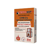 ТЕРРАКОТ Смесь глино-шамотная штукатурная жаростойкая высокопрочная 25кг(48 шт.)
