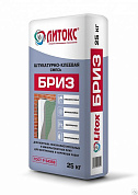 ЛИТОКС Штукатурно-клеевая смесь Бриз, 25 кг (56 шт)