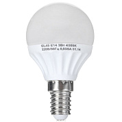 Лампа КОСМОС LED GL45 шар Экономик 6,5W E14 3000К (1/10/80) (Р)