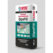 ЛИТОКС Клей монтажный гипсовый GipsFix, 30 кг (50 шт) 