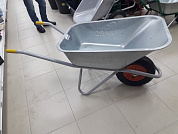 Тачка строительная одноколесная, грузоподъемность 180-200 кг, объем 90 л