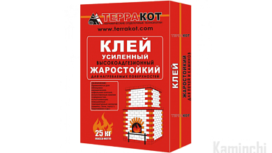 ТЕРРАКОТ Клей усиленный жаростойкий 25кг