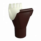 Воронка выпускная Д 125/100 мм RAL 8017 (Р)