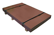 Лист плоский 0,4*1250*3000 RAL 8017 шоколад корич (в пленке) S