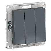 Механизм выключателя 3-кл. ATLAS DESIGN (сх.1+1+1) 10АХ грифель SchE