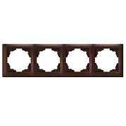 Рамка СП EKF Милан 4-мест., коричневая (Р)			