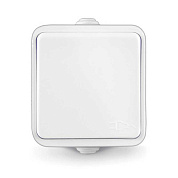 Розетка IP54 ОП UNIVersal Клио 1-мест., с крышк.,с/з,16А, 220В, белая(уп.120 шт) 						