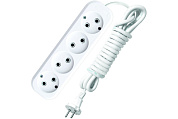 Удлинитель 4 гн.,10м, б/з, ПВС 2*0,75, 6А/1,3кВт "UNIVersal"(уп.20 шт)		