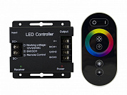 Контроллер RGB 12В, 288 Вт, 3 канала*8А, пульт сенсорный(Р)