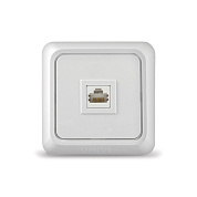 Розетка ОП UNIVersal компьютерная Олимп 1-мест., 1А, RJ45, белая (10шт.)(уп.10 шт)								