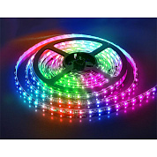 Лента светодиодная 12В,  7,2 Вт/м, smd 5050, 30 д/м, IP20, RGB (5м)(Р)