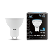 Лампа Gauss LED MR16 GU10 потол. 7W 4100K 1/10/100 