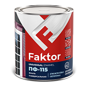 Эмаль FAKTOR ПФ-115 коричневая, 1,9 кг (6шт)
