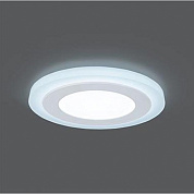 Светильник Gauss Backlight BL119 Круг. Акрил, 12+4W, LED 4000K, 190*190, 1/20 