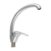 Смеситель для кухни с высоким изливом ,одноручный,боковой, Сатурн