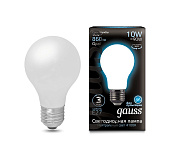 Лампа Gauss LED Filament A60 OPAL E27 10W 4100К 1/10/40