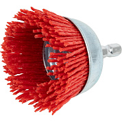 Щетка чашечная для дрели (нейлон с абразивом) Кратон O75 мм