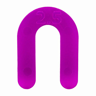 Подковы дистанционные (2,5 мм) фиолетовый (50 шт/уп)