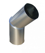 Колено трубы  Д 100 мм цинк (30шт)