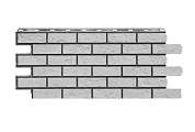 Панель фасадная Старый форт 1137,5*477,5*23 Дымчато-белый (16 шт) (Р)