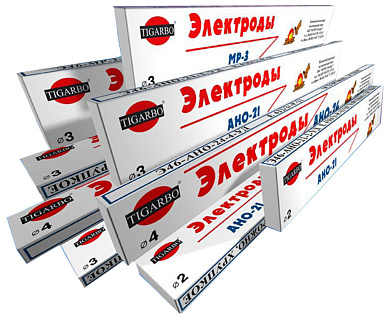 Электроды АНО-21 ф4мм (5кг) TIGARBO (4шт)