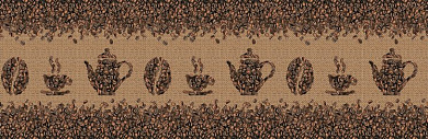 Кухонный фартук ПВХ Кофейные зерна 600*3000