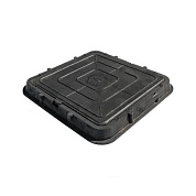 Люк канализ. квадрат. 66х66 тип Л, черный (3тн) 