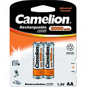 Аккумулятор Camelion  AA-2000mAh Ni-Mh BL-2  1.2В (пальчик, блистер 2/24 шт.)