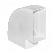 Колено горизонтальное пластик 90*, 60*120 (60120КГП) (Р)