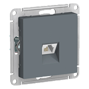 Механизм розетки телефонной 1-м СП ATLAS DESIGN RJ11 грифель SchE
